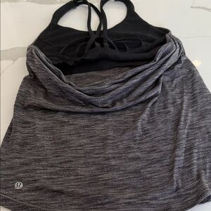 lululemon athletica Black and Gray Tank Tp